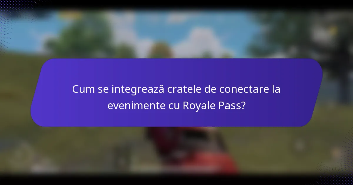 Cum se integrează cratele de conectare la evenimente cu Royale Pass?